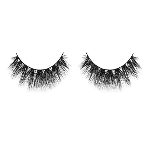 Lilly Lashes Mykonos 3D Mink Lashes, The Original Lilly Lash for Wispy & Natural Look, Reusable Eyelashes up to 25x, Fluffy Eyelashes, Strip Lashes, Lash Glue not Included