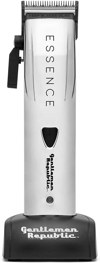 Gentlemen Republic Essence Professional Hair Clipper for Men, Hair Cutting with 120 Minutes Runtime, Cordless with Magnetic Linear Motor - Perfect for Hair Clipping & Trimming