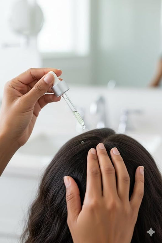 Hair Growth Oil – Natural Hair Serum for Thicker, Fuller Hair – Stimulates Hair Regrowth for Men & Women – With Castor Oil, Rosemary