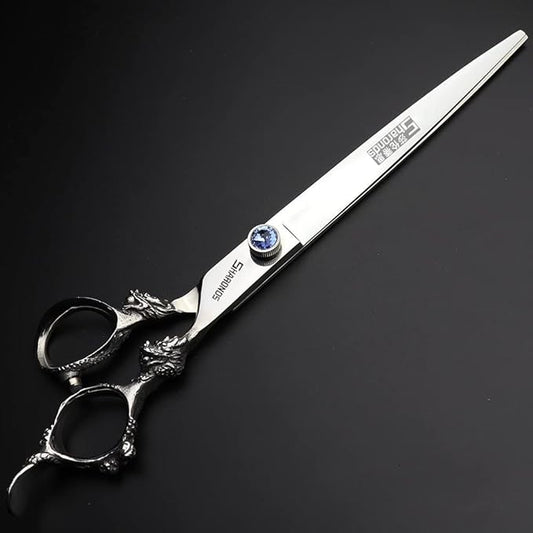 Hair scissors Professional hair scissors Japanese hair scissors 440C stainless steel/rose razor [scissors bag is a gift (9 inch flat)