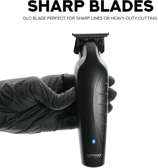 Supreme Trimmer Vader ST3778 – Professional Cordless Barber Liner | 210 Min Runtime, 7000 RPM Motor, Zero Gap DLC T-Blade, USB-C Fast Charging | Beard, Hair & Body