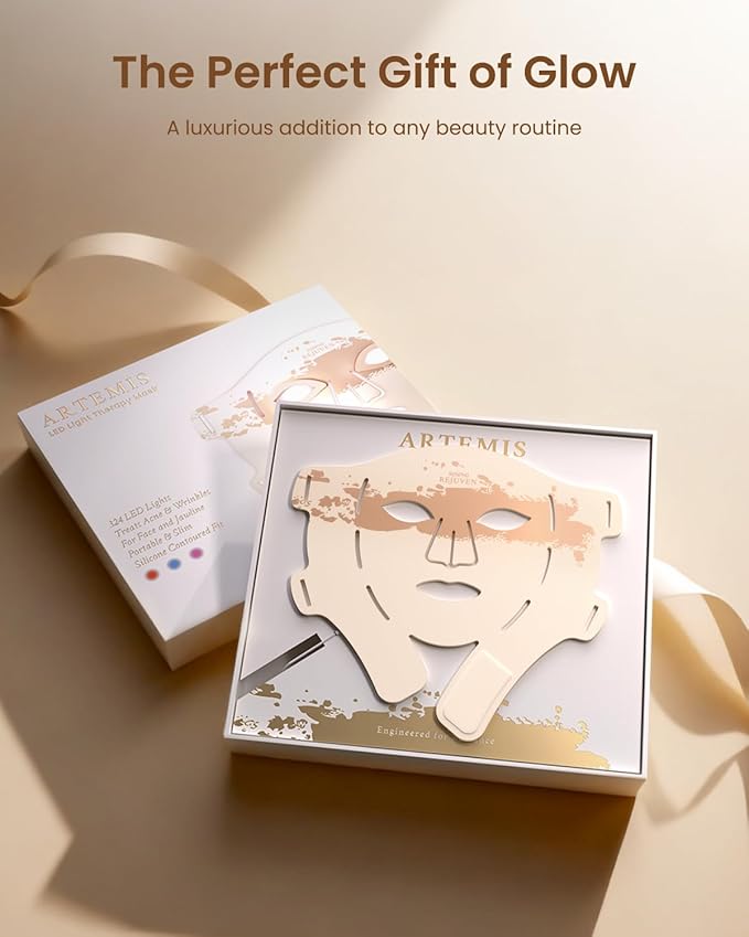 RENPHO Red Light Therapy Mask for Face 2026, Anniversary Christmas Gifts for Women Mom Wife, 324 LEDs Full Face Coverage & 3 Light Modes, Cordless LED Red Light Therapy Face Mask for Home Use & Travel