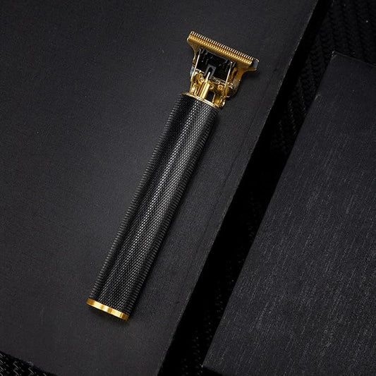 Professional Cordless Hair Clipper and Trimmer for Men, T Blade Zero Gapped Rechargeable Beard Shaver, Hair Cutting Kit With Ear Spoon Tool Set, Black