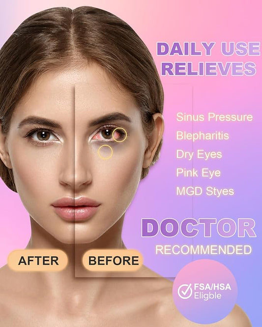 ProCIV 20 Packs Steam Eye Masks, Warming Eye Masks for Dark Circles, Disposable Self-heating Hot Eye Mask Soothing Headache, Dry Eyes, Heating Eye Mask for Stress Eye Fatigue Relief