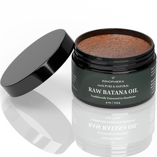 Raw Batana Oil for Hair Growth ‒ 100% Pure & Natural from Honduras ‒ Promotes Thicker & Softer Hair ‒ Nourishes & Rejuvenates ‒ 4 oz.