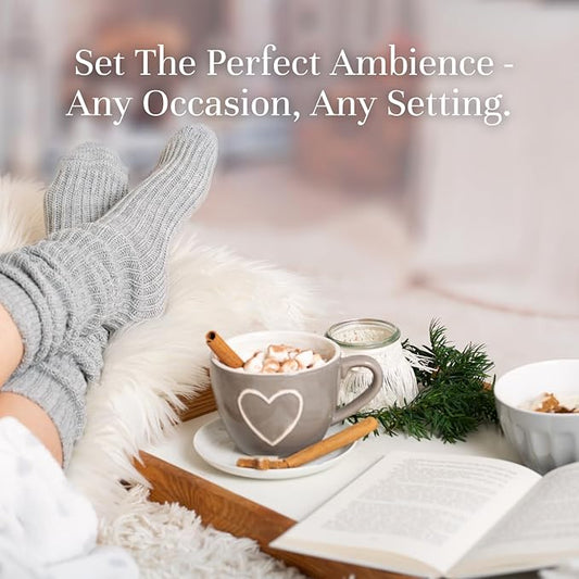 P&J Trading Cozy Home Set of 6 Fragrance Oils - Brown Sugar, Apple Pie, Coffee Cake, Café Mocha, Leather, Hot Chocolate Scented Oils for Candle Scents, Soap Making, Diffuser Oil