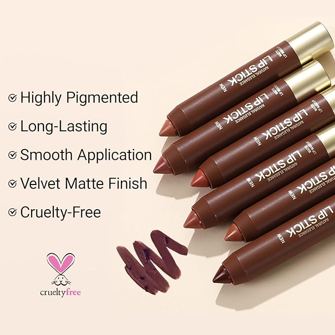 Erinde Matte Lipstick Lip Liner Crayon for Women, 24 Hour Lipstick Lip Liner Pencil, Neutral Lip Stick Lipliner Waterproof Long Lasting Smudge Proof, Vegan & Cruelty-Free, 02 Coral Pink