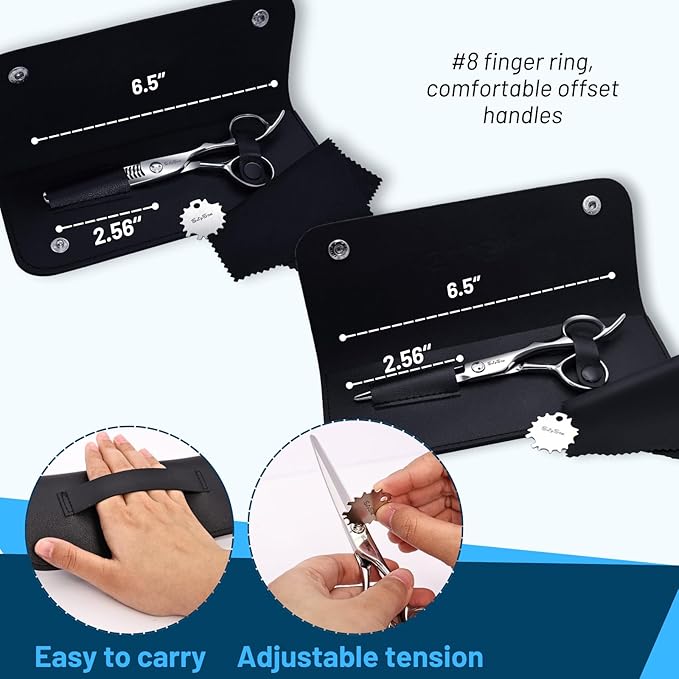 6.5inch Hair Cutting Shears + 25 Teeth Hair Thinning Scissors