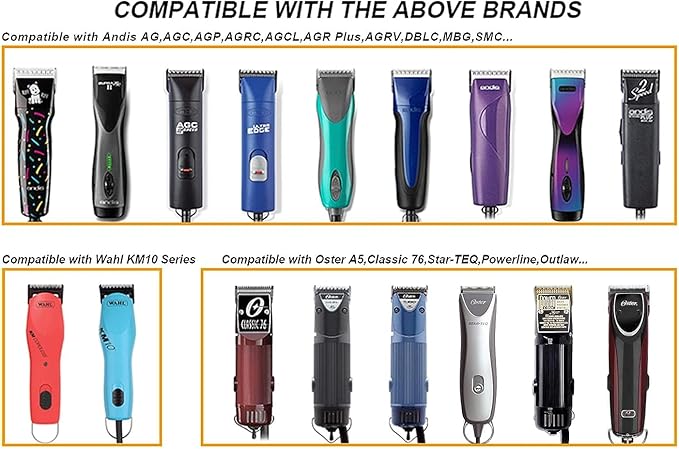 3-3/4 Detachable Replacement Ceramic Blades,compatible with oster Classic 76/Star-Teq/Power-Teq andi A*dis AGC,BDC,BGC,MBG Series Clippers,Size 3-3/4, 1/2-Inch(13mm)