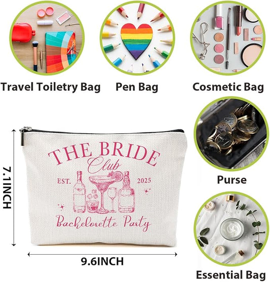 1 Pcs 3 Pcs 4 Pcs Makeup Bag, Girls Trip Gifts Favors Girls Weekend Gifts, Friendship Gifts for Women Bestie Bride