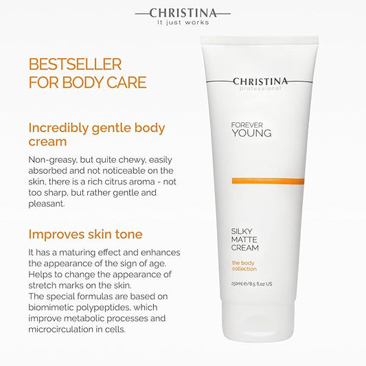 -CHRISTINA- Forever Young - Silky Matte Cream For All Skin Types 250ml
