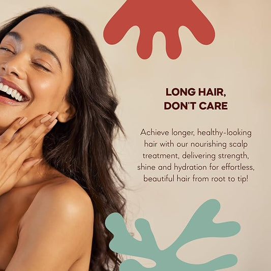 HairTry - Long Hair, Don't Care - Nourishing Scalp Serum with Elaya Renova & Kerascale – Nourishing Scalp Rub with Encapsulated Oil and Plant Extracts – Gentle Formula – Net 3.38 Fl. Oz/ 100 ml