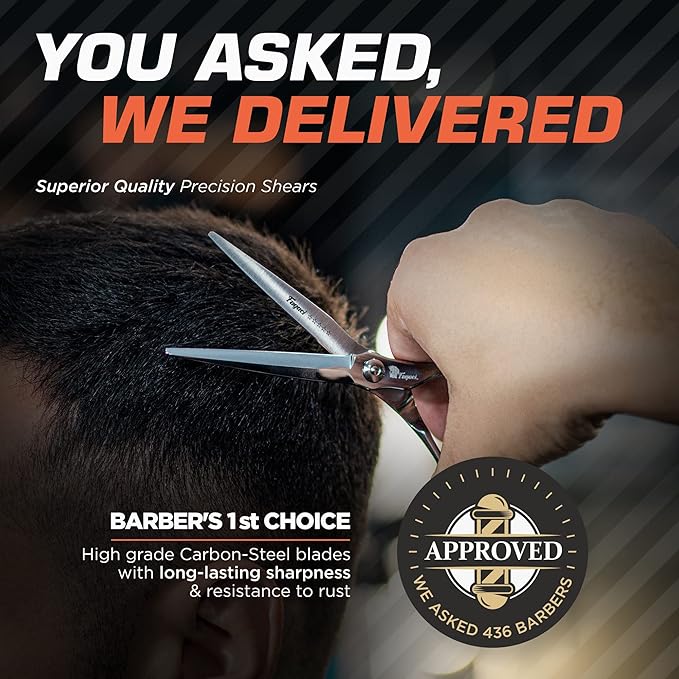 Fagaci Professional Hair Scissors & Thinning Shears Extreme Cut, ATS314 Steel Hair Cutting Scissors Professional, 440C Steel Thinning Scissors, Hair Shears, Hair Scissors Professional, Barber Scissors