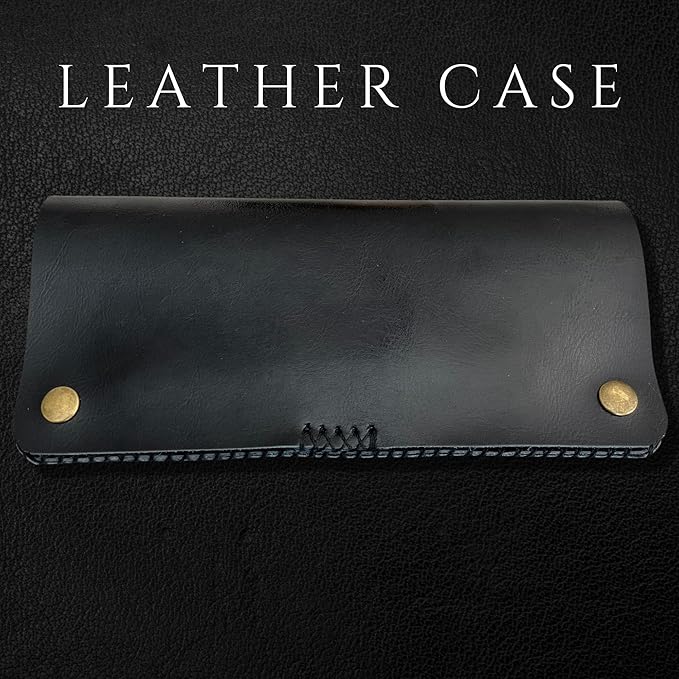 6" Blue Professional Hair Cutting Scissors - 440C Steel With Blue Titanium Finish - Convex Blade - For Stylists and Barbers