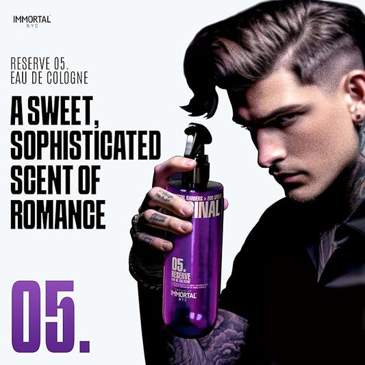 Immortal NYC Reserve 05, After Shave Spray Body/Face Men's Cologne, 17 oz - Exclusive Barbers - Softens Skin - Refreshes/disinfects and Relieves Face and Skin - Moisturizing Formula After Shaving
