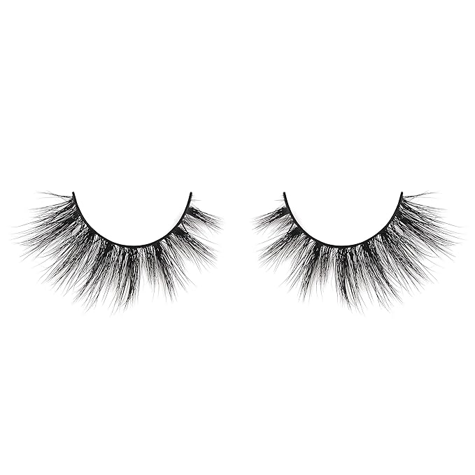 Lilly Lashes Miami Flare 3D Mink Lashes, Mink Eyelashes, The Original Lilly Lash For Wispy & Natural Look, Reusable Eyelashes up to 25x, Fluffy Lashes, Strip Lashes, Lash Glue not Included