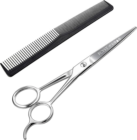 Fcysy Haircut Scissors - Professional Hair Stylist Kit with Comb Set for Men & Women