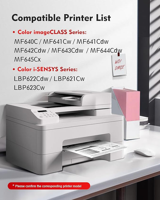 054H Black Toner Cartridge Set 2 Black - High Yield Replacement for Canon 054 054H CRG054H, Compatible with Color ImageCLASS MF644Cdw MF642Cdw LBP622Cdw MF641Cw MF644 MF642 Printer (2 Pack)