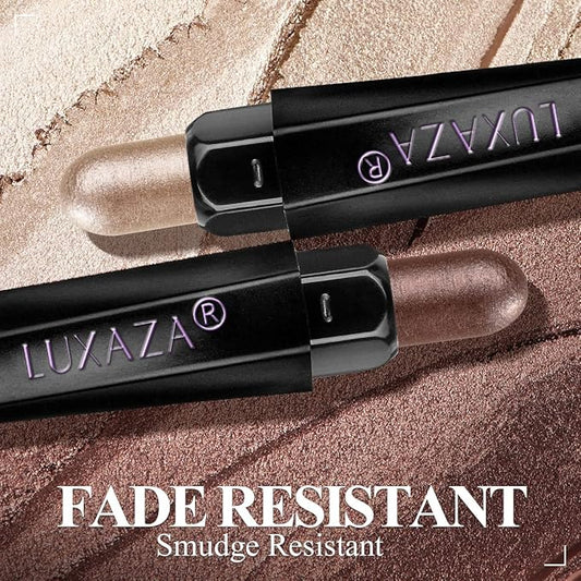 6PCS Eyeshadow Stick Makeup Sets,Dark Brown Shimmer Eyeshaow Pencil, Long Lasting Metallic Eye Shadow,Eye Brightener Stick Pencil Crayon, A02-Taupe Mauve