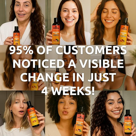 Premium Raw Batana Oil for Hair Growth (5 Fl Oz) - Dr. Sebi 100% Pure & Batana Hair Growth Oil from Honduras - Organic & Natural - Deeply Nourishing Scalp for Thicker & Stronger Hair for Women & Men