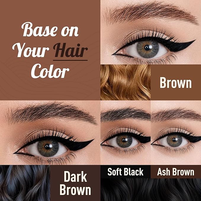 Microblading Brow-Fection Brow Eyebrow Pencil – Angled Brush Tip, Wild Natural Hair-Like Strokes, Patented Design, Long-Lasting & Smudge-Proof, for Beginners & Pros(01 Brown)