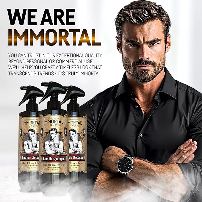 One Million Dollars After Shave Spray Body/Face 17oz. Premier Men's Cologne, - Exclusive Barbers - Softens Skin - Refreshes/disinfects and Relieves Face and Skin - Moisturizing Formula After Shaving