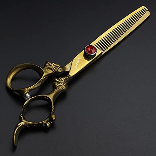 Professional Japanese Hair Scissors - 440C Stainless Steel/Rose Razor With Scissors Bag Gift (6-Inch 2pc-A)