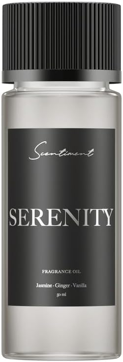 Scentiment Diffuers Oil - Serenity Hotel | Aromatherapy Home Fragrance | Inspired by Shangri-La Hotel® | Luxurious Scent with Notes of Jasmine, Ginger, Vanilla (50 mL)