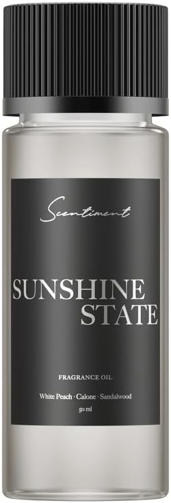 Scentiment Diffuser Oil - Sunshine State | Aromatherapy Home Fragrance | Luxurious Scent with Notes of Bergamot, Ylang-ylang, Musk, Sandalwood (50ml)