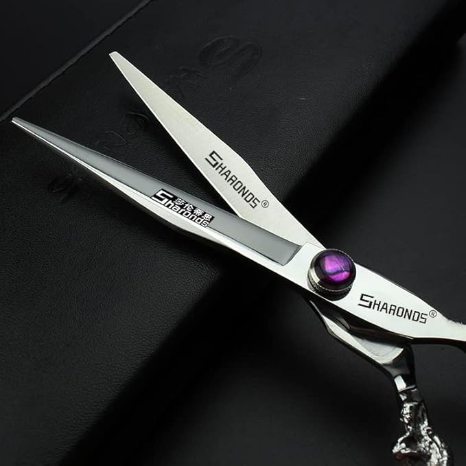 Professional Japanese Hair Scissors - 440C Stainless Steel/Rose Razor Edge (7 Inch Flat-A)