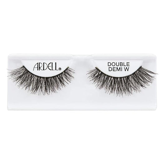 Ardell Double Up False Eyelashes – Double Demi Wispies Strip Lashes, Wispy Dramatic Look, Reusable Fake Lashes for Women, 4 Pairs