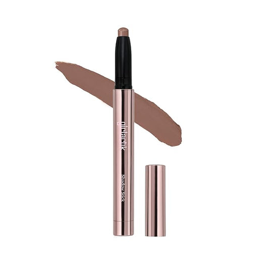 Girlactik Creamy Eyeshadow Stick- Long Lasting and Water-Resistant, Shimmering and Matte Colors Eye Shadow Stick Makeup, Built-in sharpener - 2 g / .07 oz (Taupe)