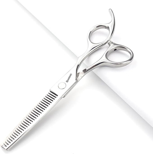 6/6.5 inch professional hair scissors hairdresser hair thinning scissors hairdressing tools barber scissors (6 inch teeth-B)