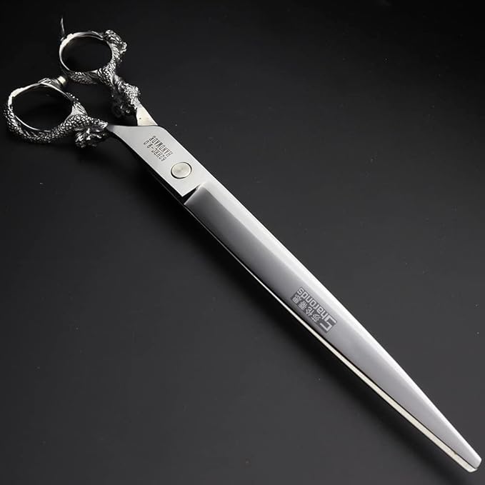 Hair scissors Professional hair scissors Japanese hair scissors 440C stainless steel/rose razor [scissors bag is a gift (9 inch flat)