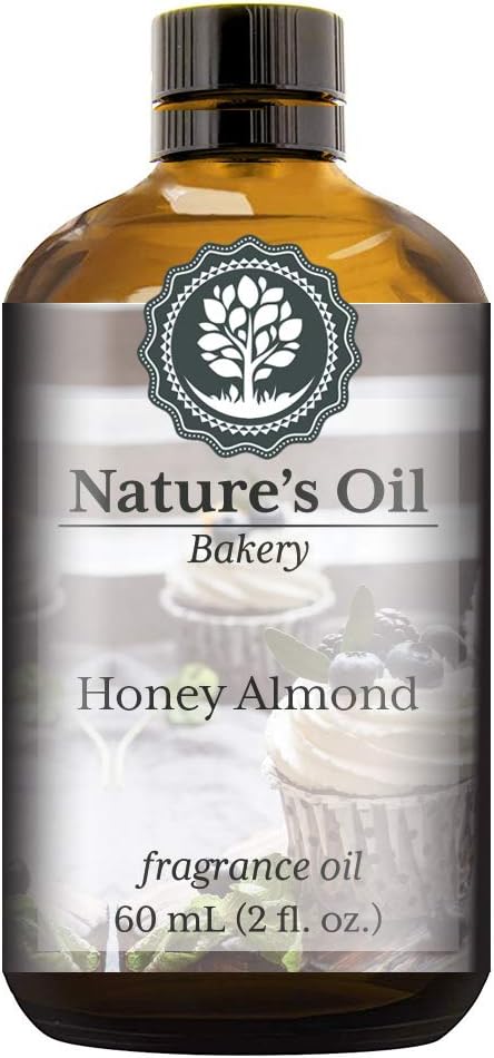 Honey Almond Fragrance Oil (60ml) For Diffusers, Soap Making, Candles, Lotion, Home Scents, Linen Spray, Bath Bombs, Slime