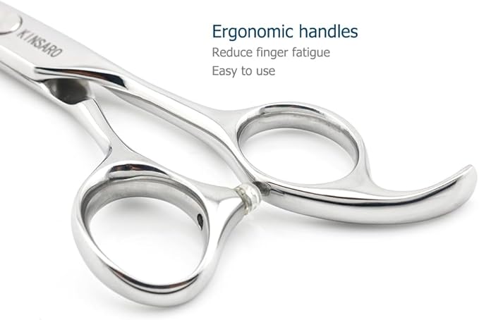 Professional Hair Cutting Scissors Barber Hair Shears Haircut 6 Inch 440c Haircut Shears Hairdresser Scissors KINSARO for Hairdresser Barber or Home Use
