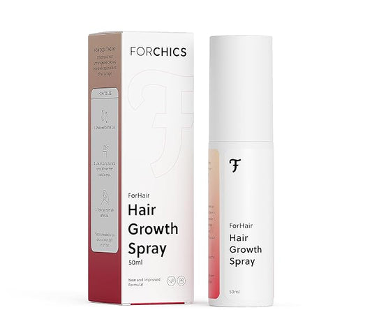 Revolutionary Hair Regrowth Serum - Fights Hair Thinning & Hair Loss - Strengthens, Thickens and Accelerates Hair Growth- Non Greasy and Hormone Free Spray For Scalp- 50ml - Forhair
