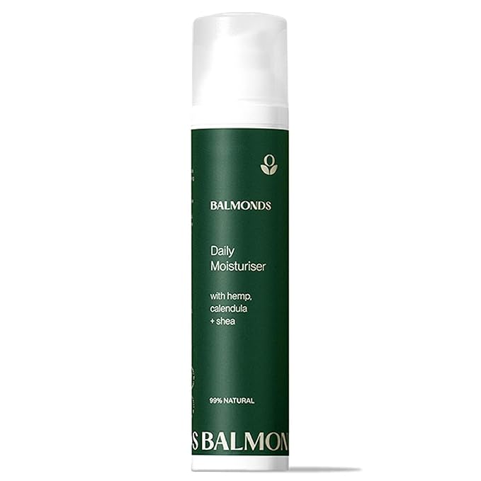 Balmonds - Daily Moisturizing Cream - 3.5oz. (100ml) - 99% Natural Moisturizer - Face & Body - Fragrance Free - Vegan/Cruelty Free - All Skin Types