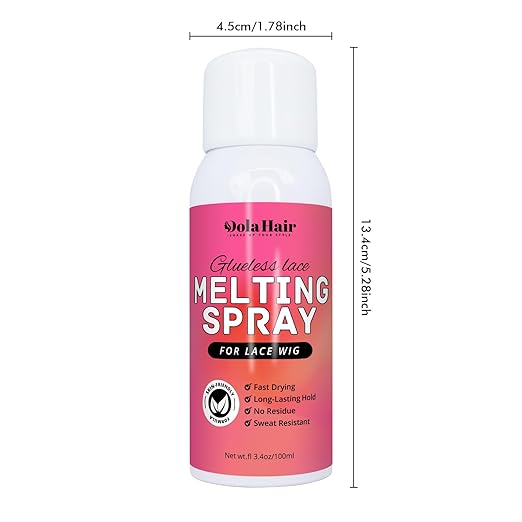 Dolahair Lace Glue Kit - Complete Set with Lace Tint Mousse, Wig Installation & Melting Spray(Medium Brown)