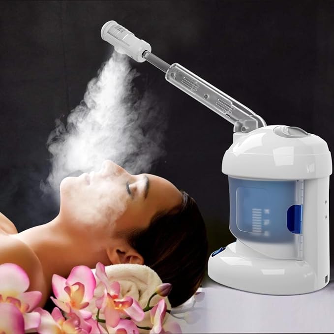 Kingsteam Facial Steamer - Ozone Steamer with Extendable Arm - Professional Nano Ionic Facial Steamer for Deep Cleaning - Portable for Personal Care Use at Home or Salon