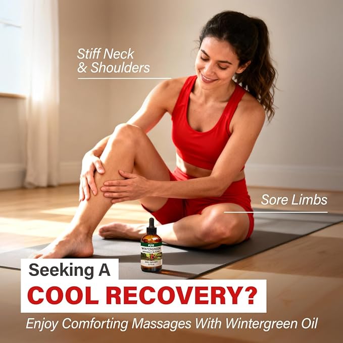 KUKKA Wintergreen Essential Oils - 3.40 Fl Oz - for Hair, Skin, Diffuser, Aromatherapy & DIY Soap Making Scent