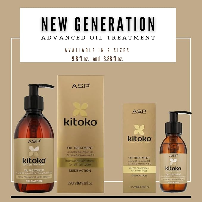 Kitoko Oil Treatment 3.88 Ounce with Easy Dispensing Pump
