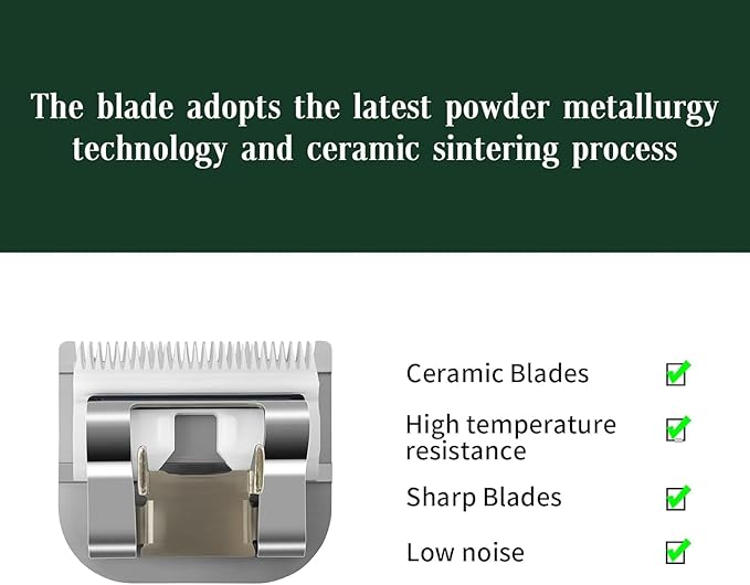 3-3/4 Detachable Replacement Ceramic Blades,compatible with oster Classic 76/Star-Teq/Power-Teq andi A*dis AGC,BDC,BGC,MBG Series Clippers，Size 3-3/4, 1/2-Inch（13mm）