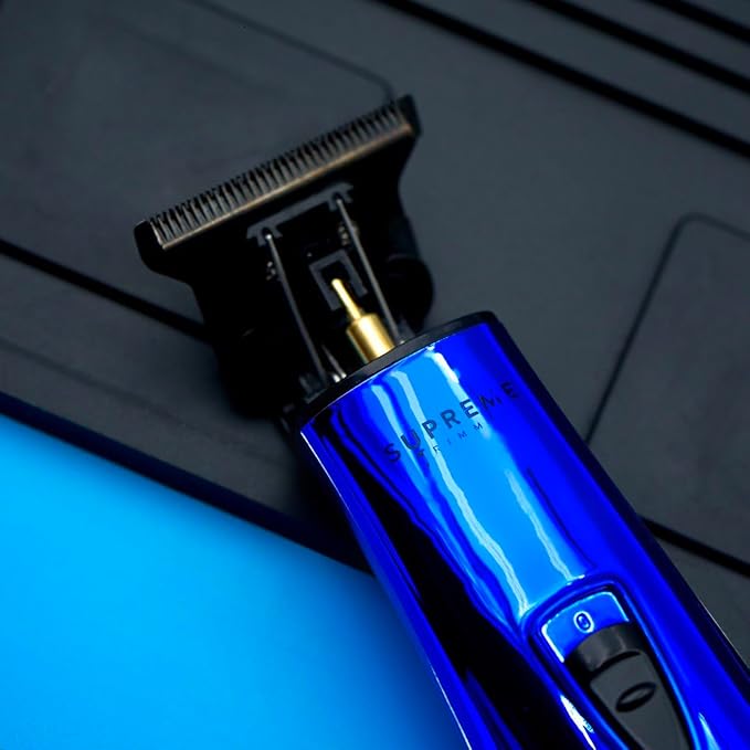 Supreme Trimmer T-Shaper ST5205 | Professional Barber Trimmer Hair Clippers for Men | Cordless Hair Trimmer Zero Gapped Liner Beard Trimmer | Blue DLC