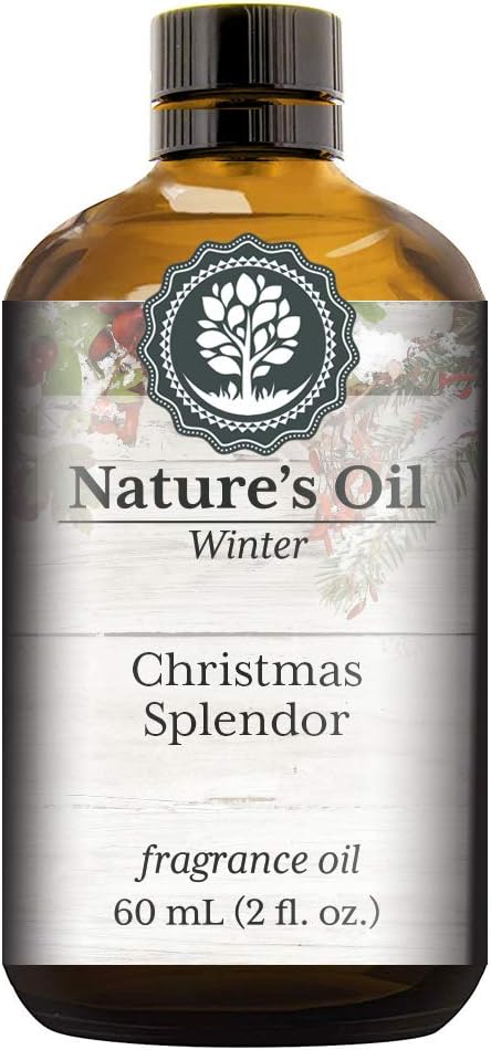 Christmas Splendor Fragrance Oil (60ml) for Diffusers, Soap Making, Candles, Lotion, Home Scents, Linen Spray, Bath Bombs, Slime