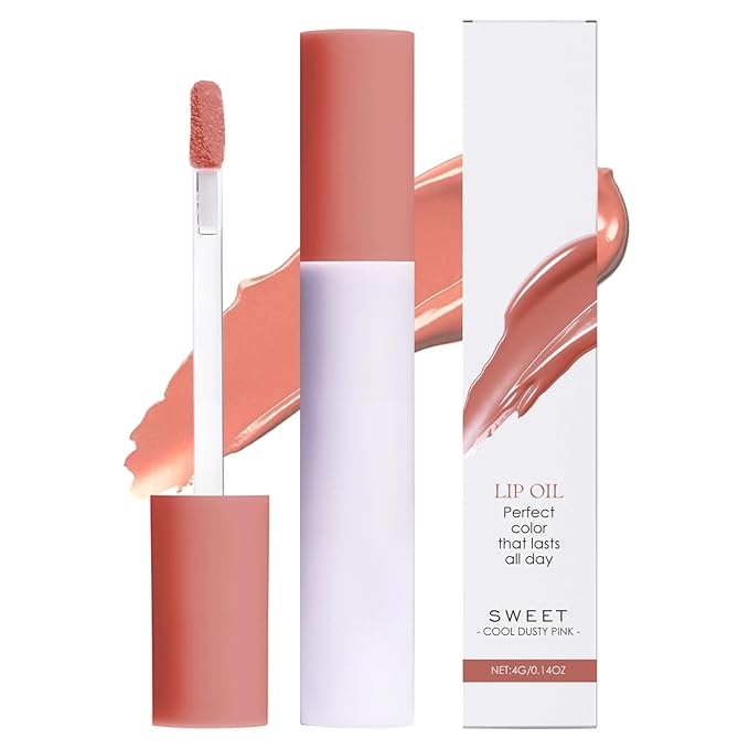 Lips Staining Lip Oil, 2026 New Lip Tint Lips Oil Long-Lasting Moisturizing, Plumping Hydrating Glossy Lip Glosses, Glossy Lip Stain Creamy Texture for Girl and Women (SWEET)