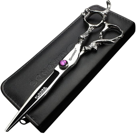 Professional Japanese Hair Scissors - 440C Stainless Steel/Rose Razor Edge (7 Inch Flat-A)