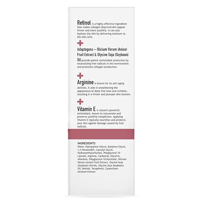 CLARA'S NEW YORK Retinol Facial Serum with Vitamin E – Hydrating, Firming & Skin-Supportive – 30ml / 1 Fl Oz – Made in US