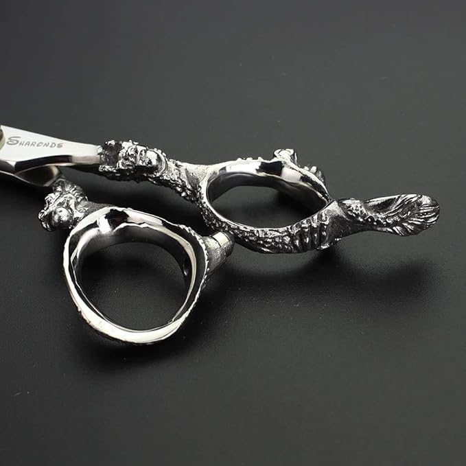 Gold Dragon Professional Hairdressing Scissors - 7 Inch 3-Piece Set - Gold and Black