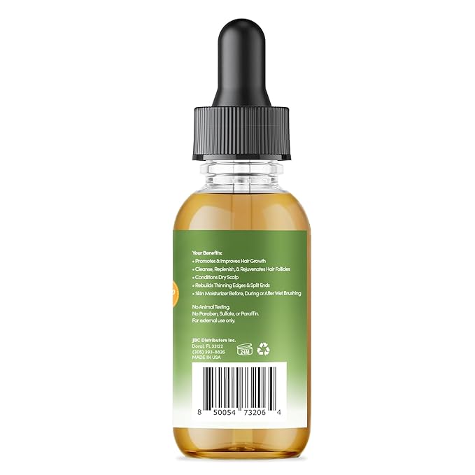 Sunny Isle Rosemary Mint Hair and Strong Roots Oil Lite 2oz | For Light, Thin Hair | Infused with Biotin & Jamaican Black Castor Oil | Nourish Hair Follicles | Dry Scalp, Split Ends
